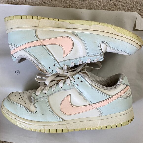 Women's Nike Dunk Low Barely Green Sneakers - Picture 8 of 9